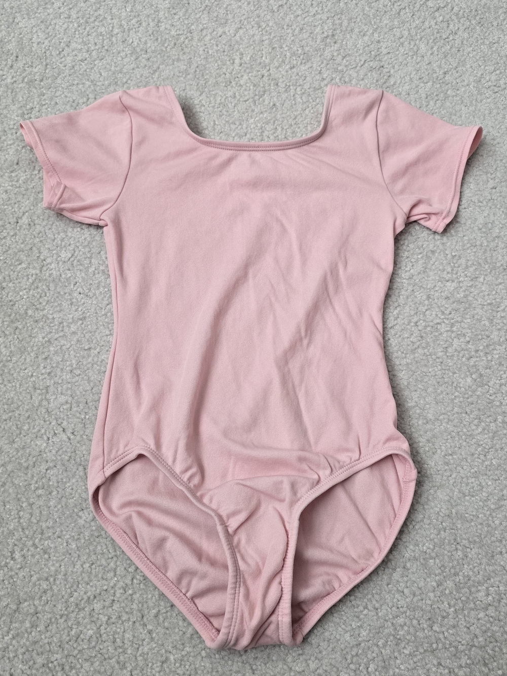 Jacques Moret Light Pink Short Sleeve Dance Leotard